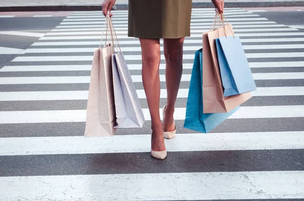 Shopping in the city — Stock Photo, Image