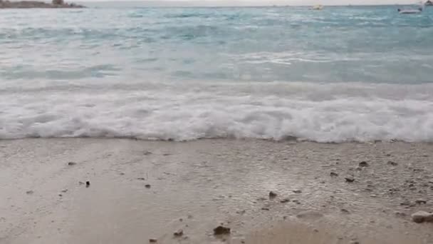 急速なアドリア海。ダルマチア。クロアチア — ストック動画