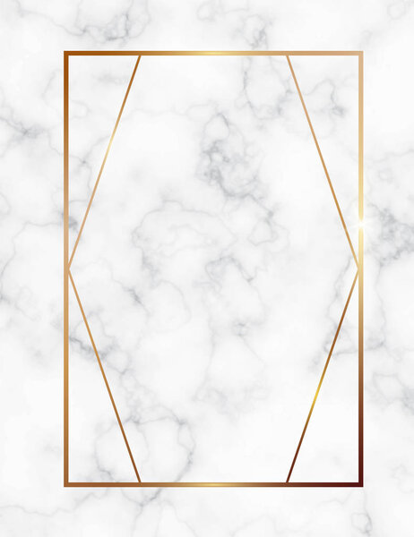 Мраморный фон с золотой геометрической рамой. Роскошный шаблон для свадебных пригласительных билетов с белой мраморной текстурой и золотым геометрическим узором
.