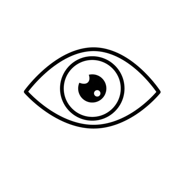 Значок линии глаза. Современный инфографический логотип и пиктограмма . — стоковый вектор