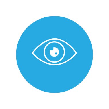 Göz çizgisi simgesi. Modern bilgi logosu ve pictogram.