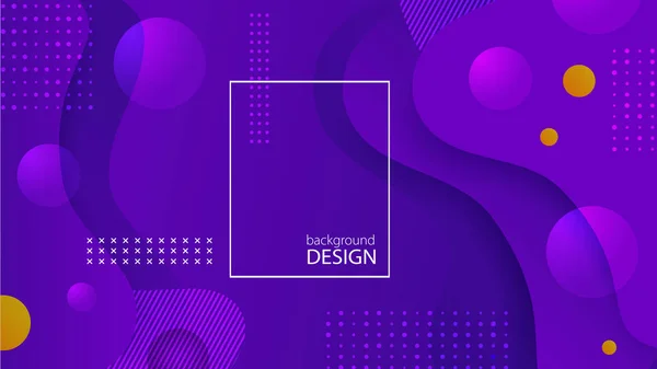 Fond fluide violet design. Composition des formes de gradient liquide. affiches de design futuriste. Fluide funky design abstrait formes liquides pour impression ou web sur fond violet . — Image vectorielle