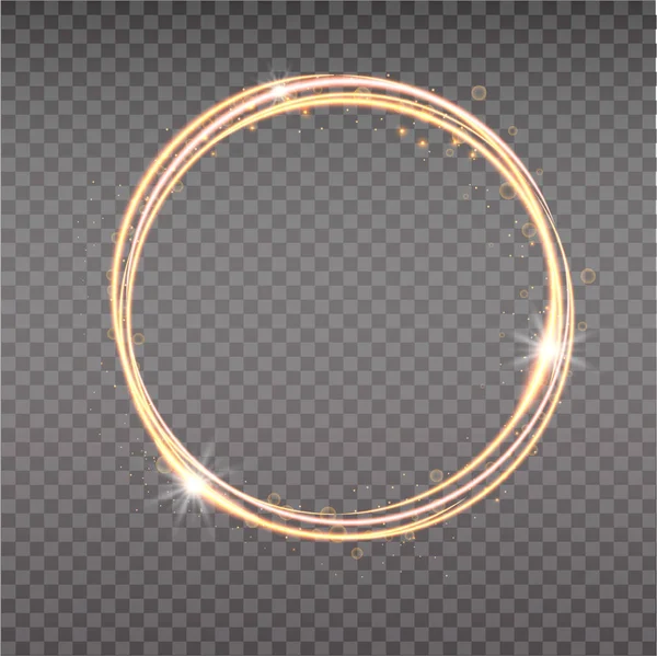 Bright halo. Abstract glowing circles. Light optical effect halo on transparent background. Vector illustration, eps10 — 스톡 벡터