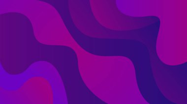 Mor sıvı arka plan tasarımı. Sıvı eğimli şekiller kompozisyonu. Fütürist tasarım posterleri. Mor zemin üzerinde baskı veya web için akışkan arkaplan tasarımı soyut balon şekilleri.