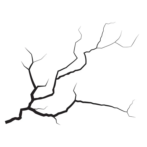 Zemin çatlakları. Deprem ve zemin çatlakları, delik etkisi, Craquelure ve hasarlı duvar dokusu. Vektör illüstrasyonları deprem, çarpma ve yıkım konularında kullanılabilir.