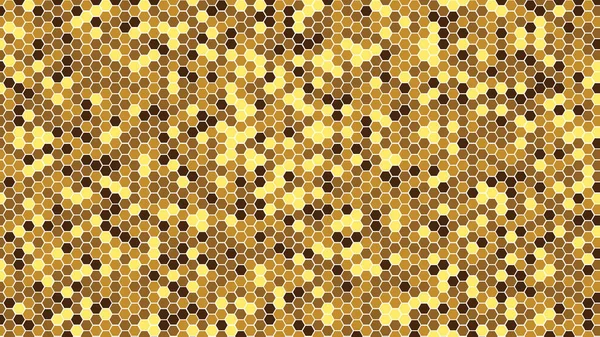 Mattonelle d'oro a nido d'ape. Modello geometrico esagonale. Fondo minimale di nido d'ape per copertina moderna, ad baner, web . — Vettoriale Stock