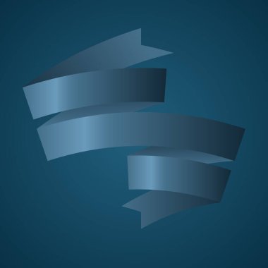 Başlık için renkli kurdele, promosyon ürünlerinin tasarımı, başlığı veya tanıtım bilgilerini vurgulamak için kullanın. Sancak, ağ ya da yazdırma kurdelesi, vektör illüstrasyonu