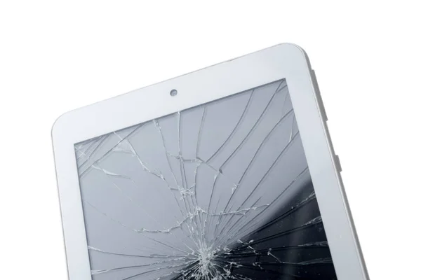 Broken Screen Display Cracks Display Replacement — Stock Photo, Image