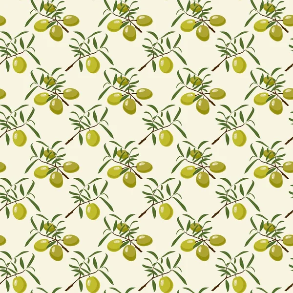 Zeytin ve zeytin yağı ile vektör desen