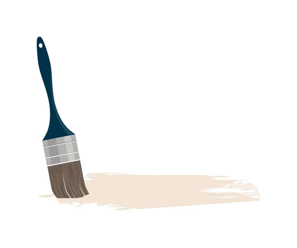 Vector Paint Brush Color Paints White Background — Stock Vector