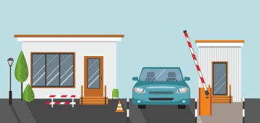 Otomatik yükselen kadar bariyer, güvenlik için otomatik sistem kapısı