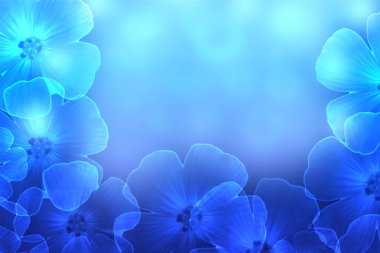 Mavi çiçekler - arka plan