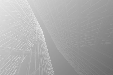 Soyut mimari arka plan. Gri Şablon