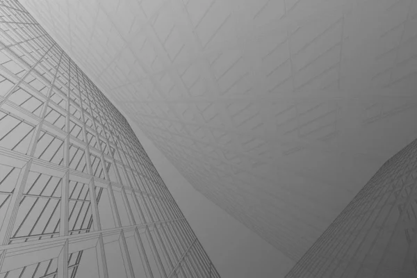 Soyut mimari arka plan. Gri Şablon