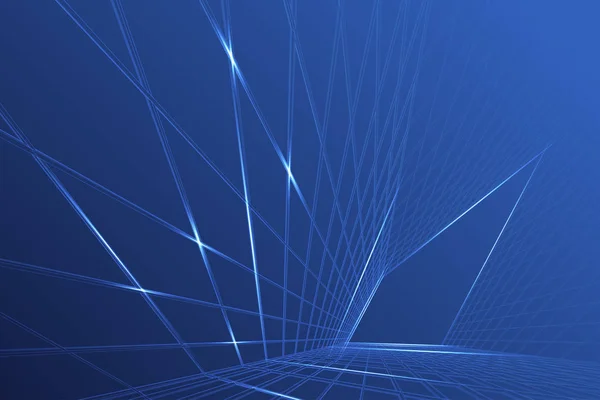 Soyut mimari arka plan. Mavi Şablon