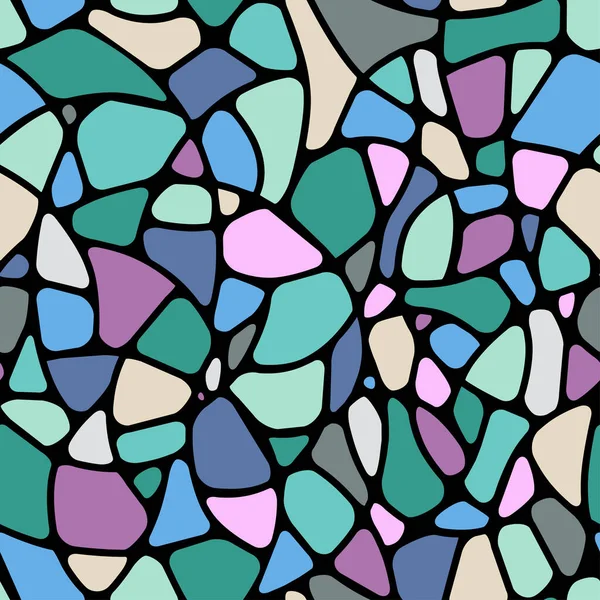 Mosaïque colorée motif sans couture. Vecteur — Image vectorielle