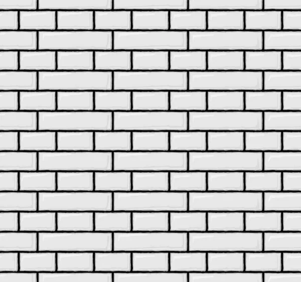 Modèle blanc sans couture de mur de briques . — Image vectorielle