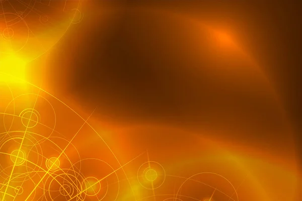 Soyut fütüristik geçmiş. Turuncu parlak şekiller