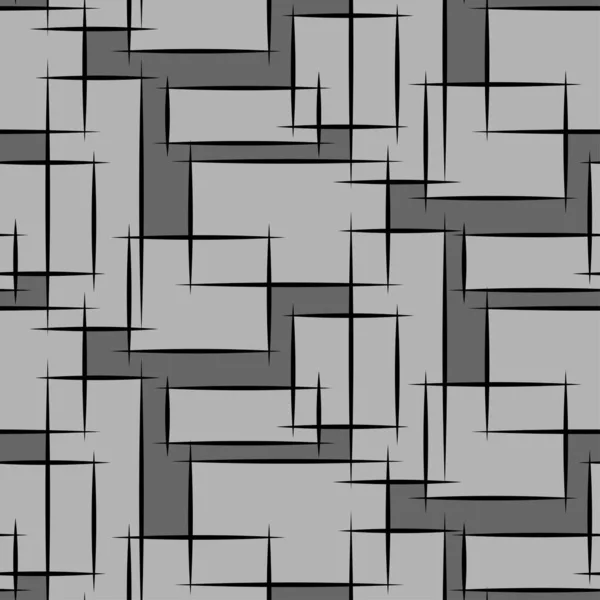 Gri dikdörtgen ile geometrik dikişsiz desen
