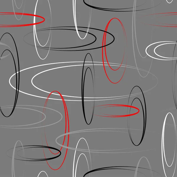 Motif géométrique abstrait sans couture avec ellipse — Image vectorielle