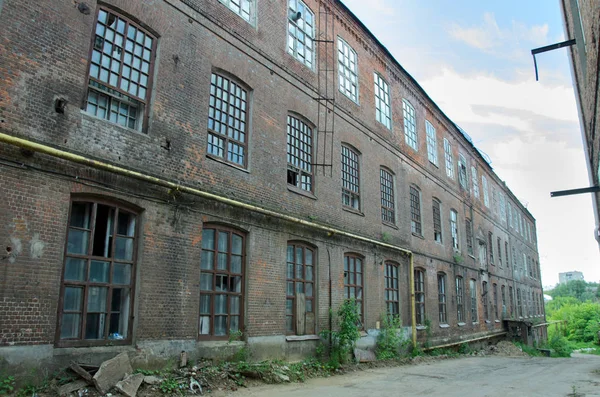 A destroying fabric factory built in the 19th century. Ivanovo Region, central Russia.