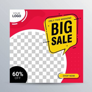 İş dünyası için indirimli sosyal medya şablon tanıtım tasarımı indirimi