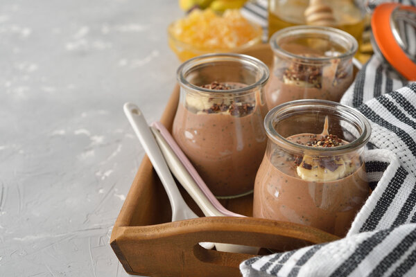 Pudding with chia seeds 