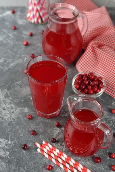 Natural cranberry juice — Stock Photo, Image