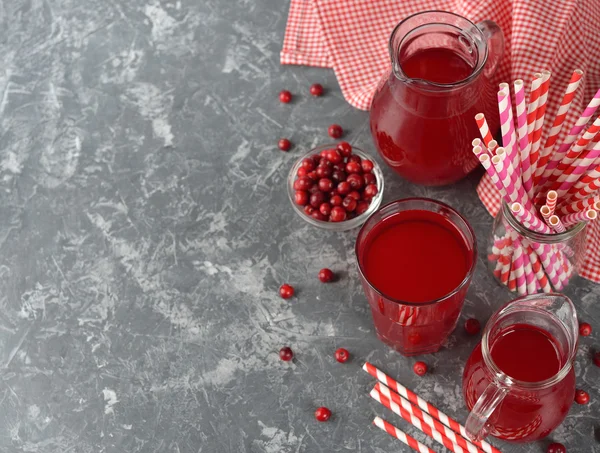 Natural cranberry juice — Stock Photo, Image