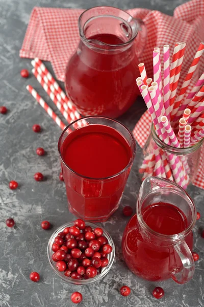 Fresh cranberry juice — Stock Photo, Image