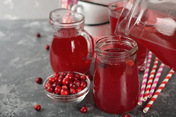 Fresh cranberry juice — Stock Photo, Image