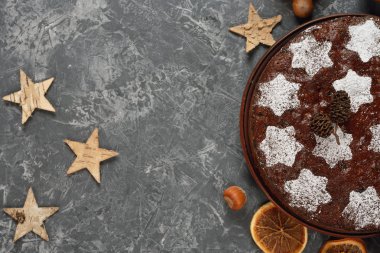 geleneksel Noel meyveli kek