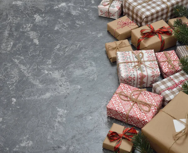 Presentes de Natal fechar — Fotografia de Stock