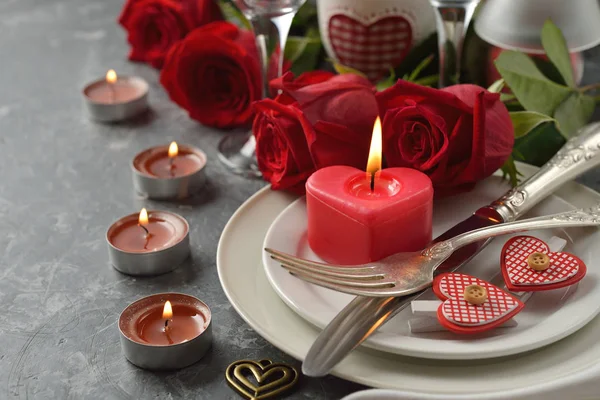 Cutlery for a romantic dinner — Stock Photo, Image