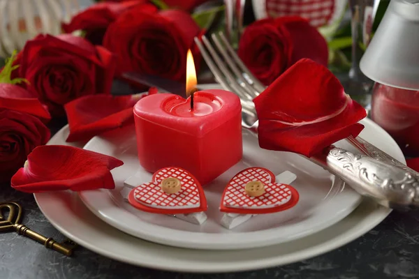 Cutlery for a romantic dinner — Stock Photo, Image