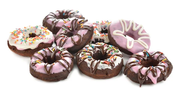 Donuts de chocolate con glaseado — Foto de Stock