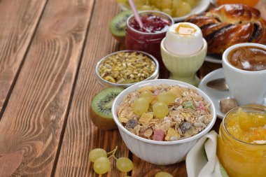 Healthy vegetarian breakfast