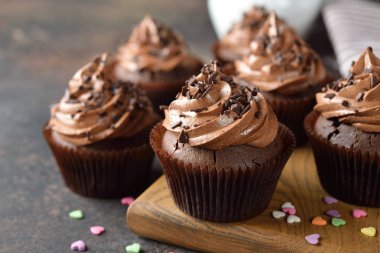 çikolata cupcakes yakın çekim