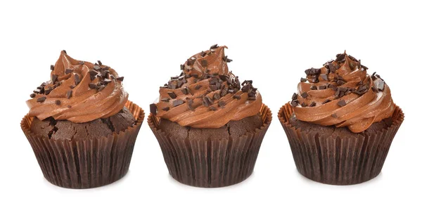 Chocolade cupcakes close-up — Stockfoto