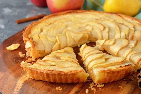 Tarta de manzana francesa tradicional —  Fotos de Stock