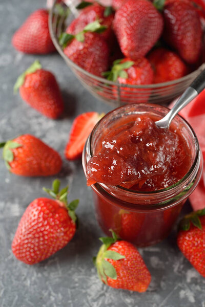 Natural strawberry jam