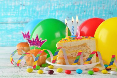 Doğum günü pastası yakın çekim