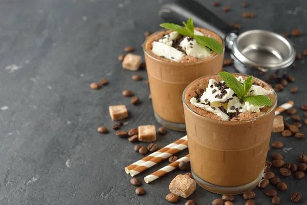 Batido con café y helado — Foto de Stock