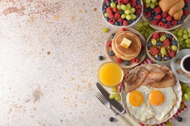 Çeşitli kahvaltı yakın çekim