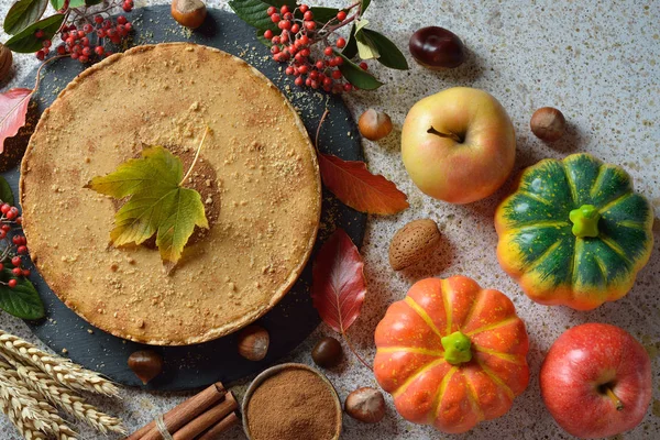 Pastel de calabaza picante de otoño —  Fotos de Stock