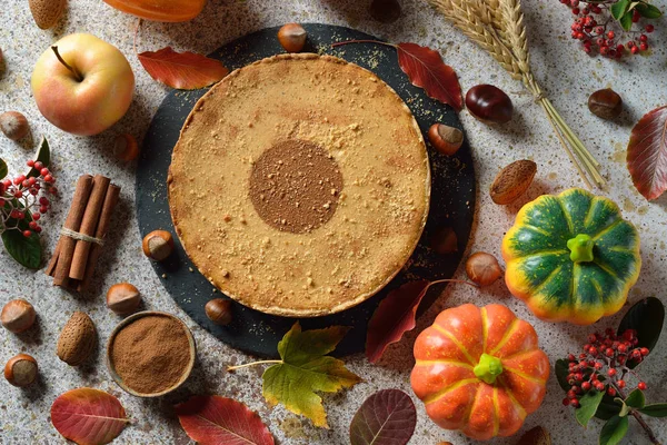 Pastel de calabaza picante de otoño —  Fotos de Stock