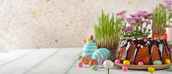 Chocolate easter cake — Stock Photo, Image