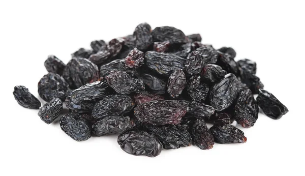 Raisins Sombres Isolés Sur Fond Blanc — Photo