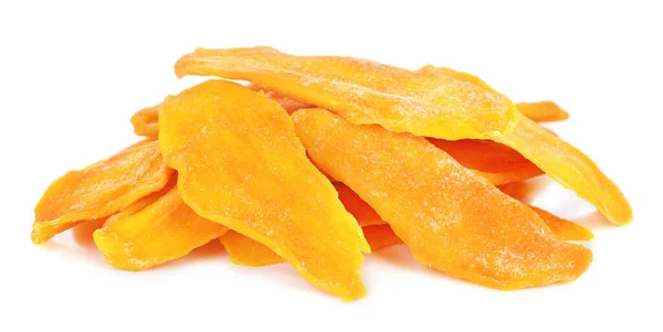 Dried Mango Isolated White Background — Stock Photo, Image