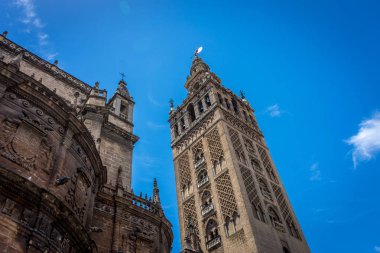Sevilla, İspanya, Avrupa'nın Giralda çan kulesi